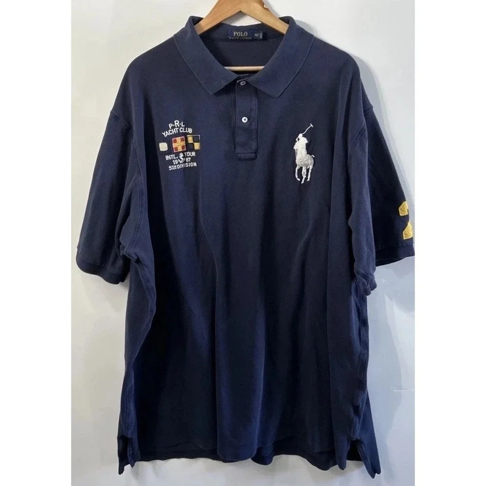Mens Polo Ralph Lauren Big & Tall Yacht Club Intl. Tour 1967 5th Division 4XLT